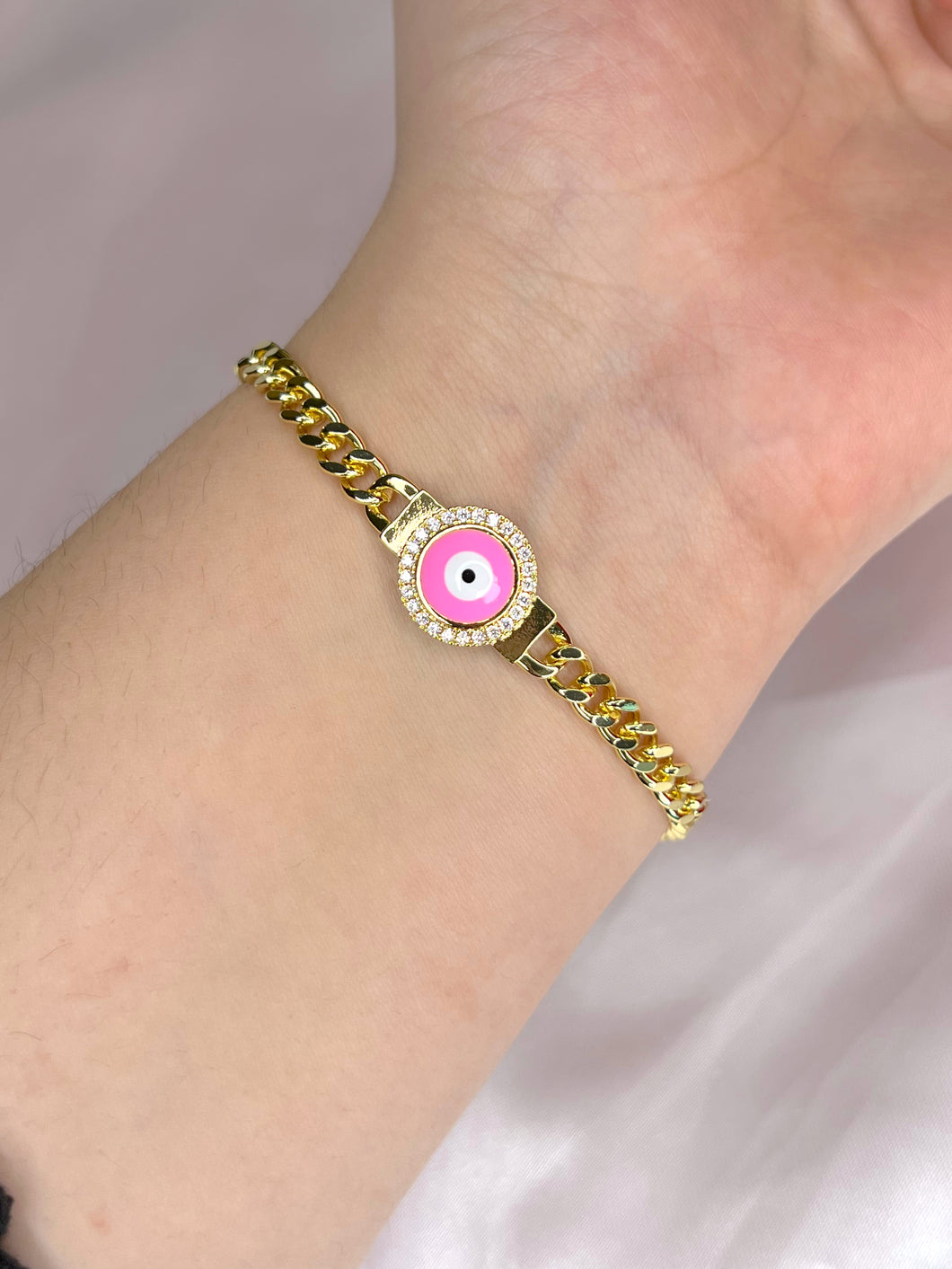 Mal De Ojo Bracelet (Pink)